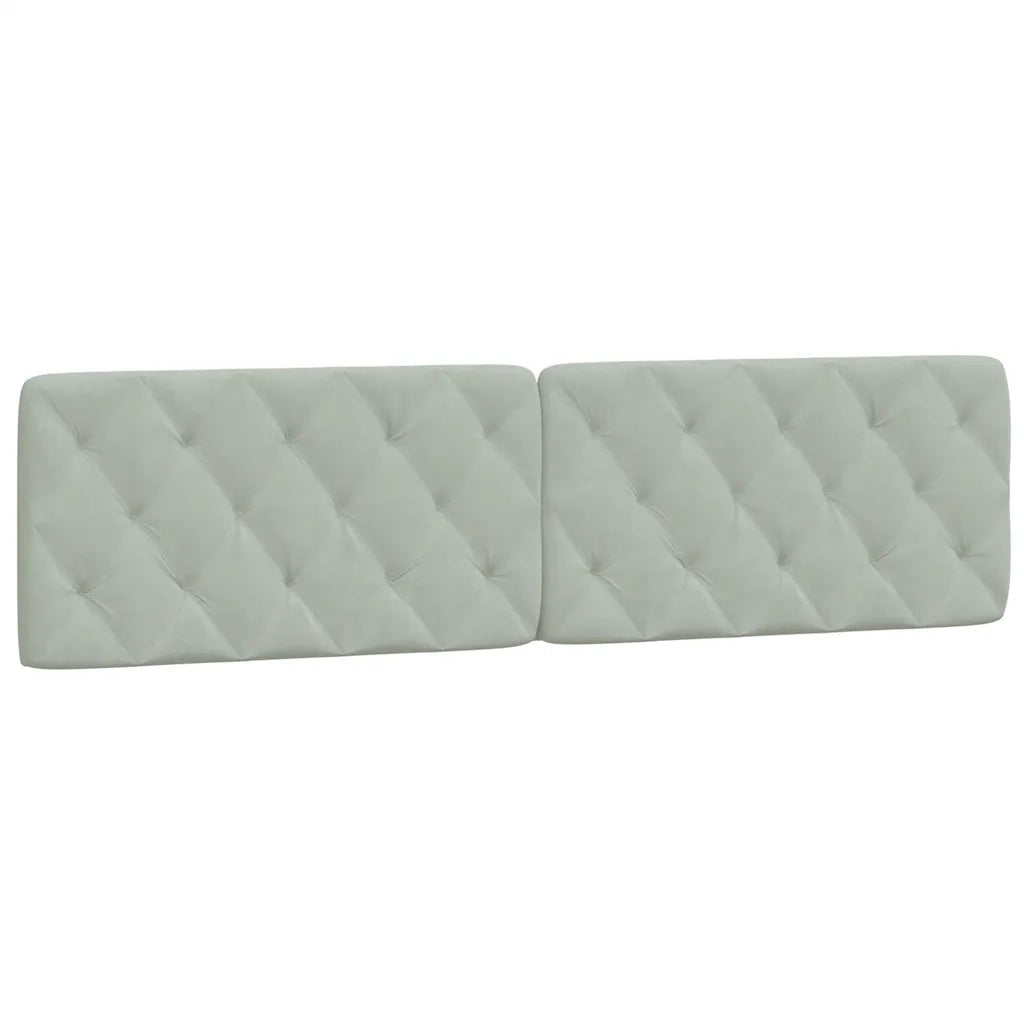 Giroletto senza Materasso Grigio Chiaro 200x200 cm Velluto 3207941