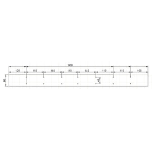 Base per tavolo 90x72 cm verniciatura a polvere nero Telaio per tavoli gambe tavolo
