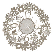 Orologio da parete di design Margherite Sabbia e bianco marmo