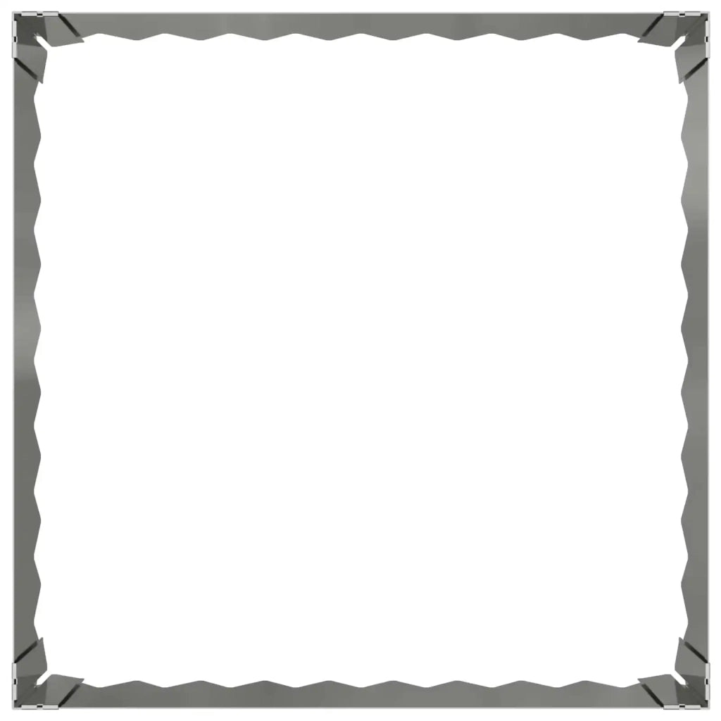Bordura per Prato 60 x 60 x 20 cm Acciaio Argento 8008913