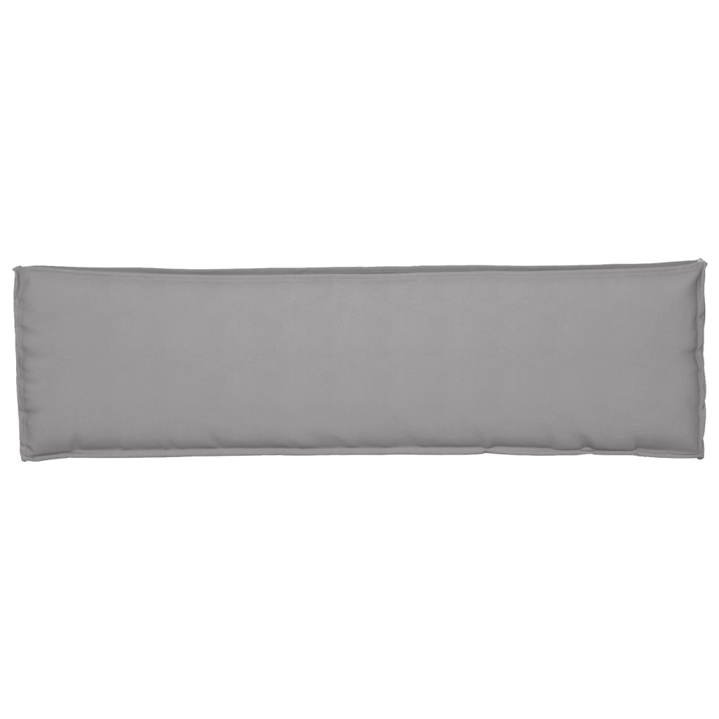 Cuscino per panchina Grigio 140x40x8 cm Tessuto Oxford