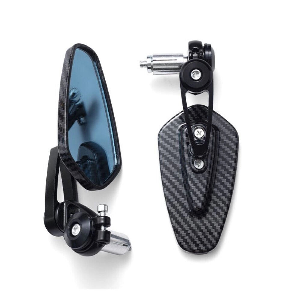 Coppia specchietti retrovisori per moto cross scooter montaggio a manubrio 22mm
