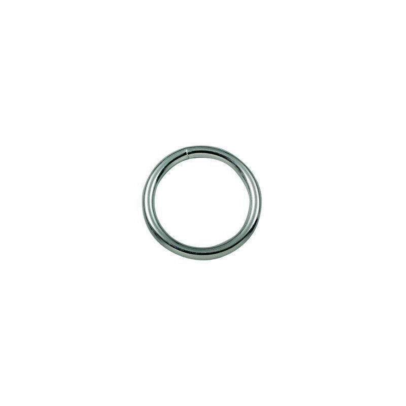 Vigor-Blinky Anelli Saldati Zinco-Cromati 100 Pezzi Filo 5mm Foro 35mm