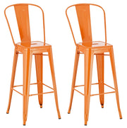 Set 2 sgabelli Aiden arancione