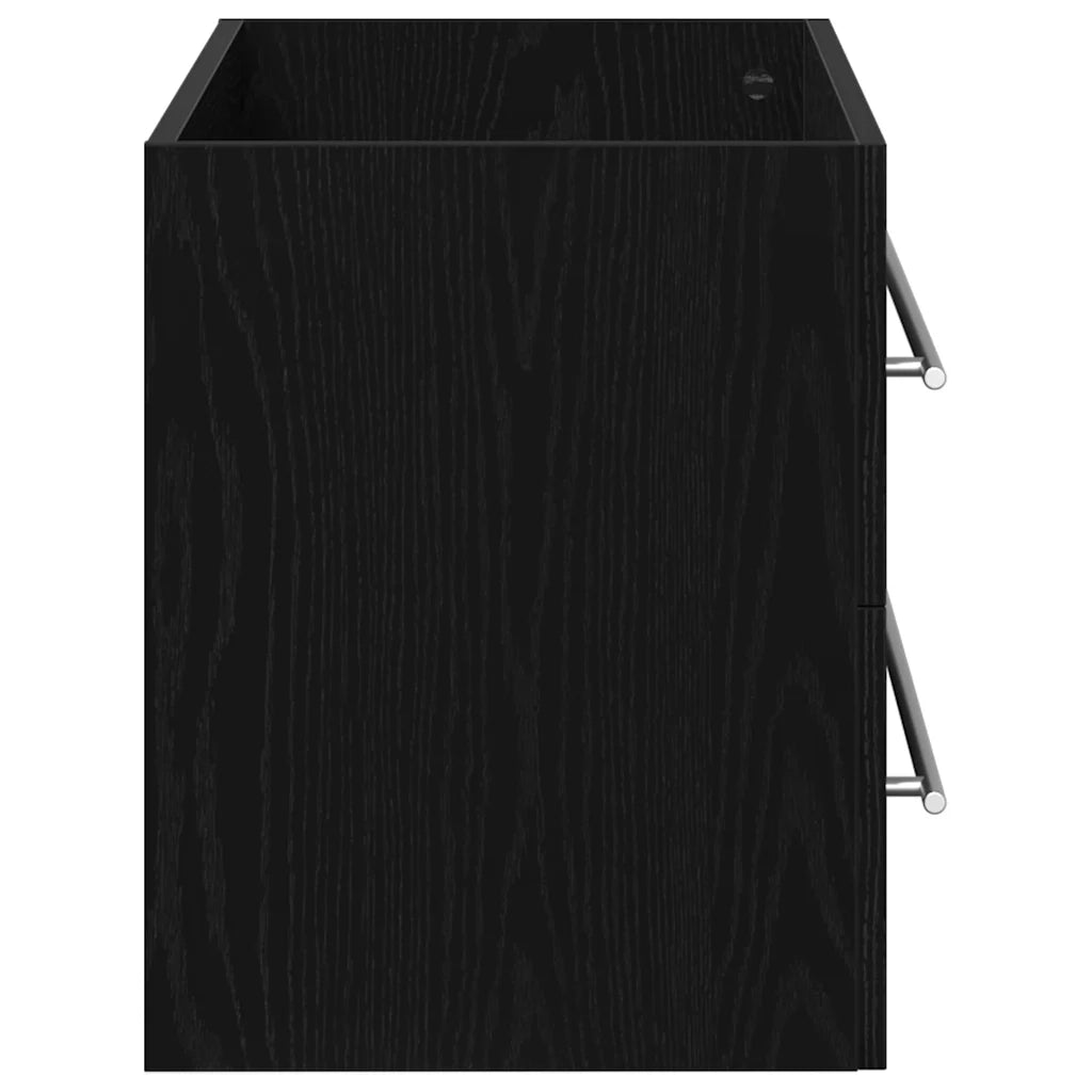 Mobile Lavabo Bagno Nero 100x38,5x48cm Legno Multistrato 862538