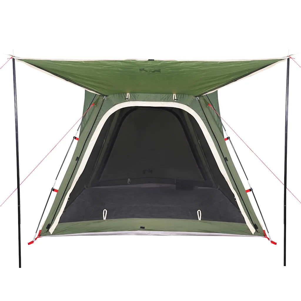 Tenda Campeggio 4 Persone-Tenda per Escursionismo Verde Rilascio Rapido Impermeabile