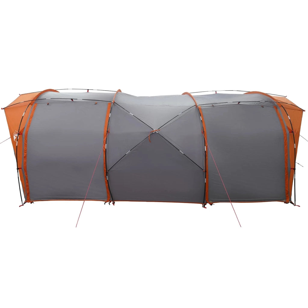 Tenda a tunnel-Tenda da campeggio Grigio e arancione 562 x 265 x 216 cm