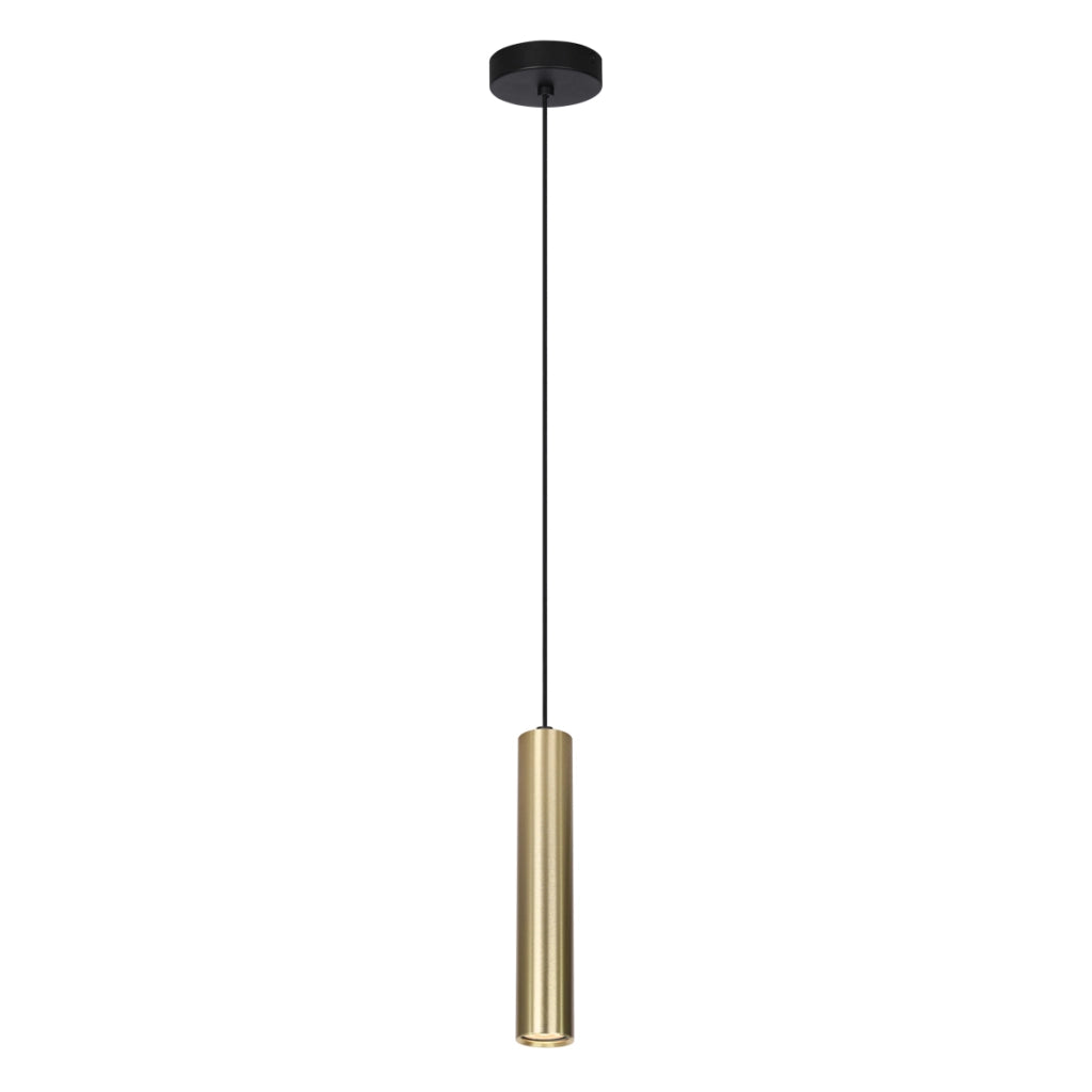 Lampada a sospensione Lopus oro/nera tubo GU10 Italux