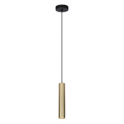 Lampada a sospensione Lopus oro/nera tubo GU10 Italux