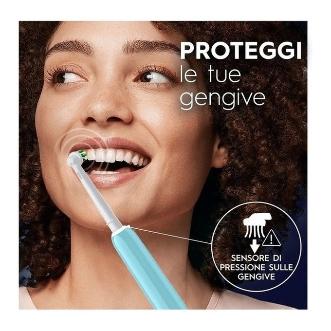 Oral-B Spazzolino Elettrico Ricaricabile Series 1 Blu con 2 Testine di Ricambio, 1 Spazzolino