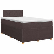 Letto box spring con materasso Marrone Scuro 120 x 200 cm 3451450