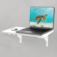 Tavolo Pieghevole a Muro Tavolino Scrivania da parete Bianco Salvaspazio 60x40cm