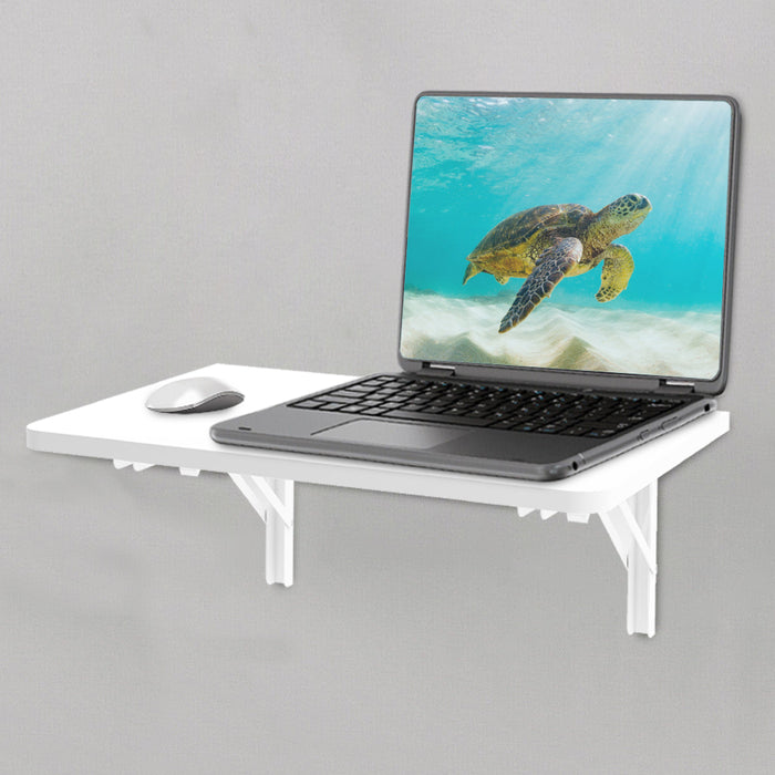 Tavolo Pieghevole a Muro Tavolino Scrivania da parete Bianco Salvaspazio 60x40cm