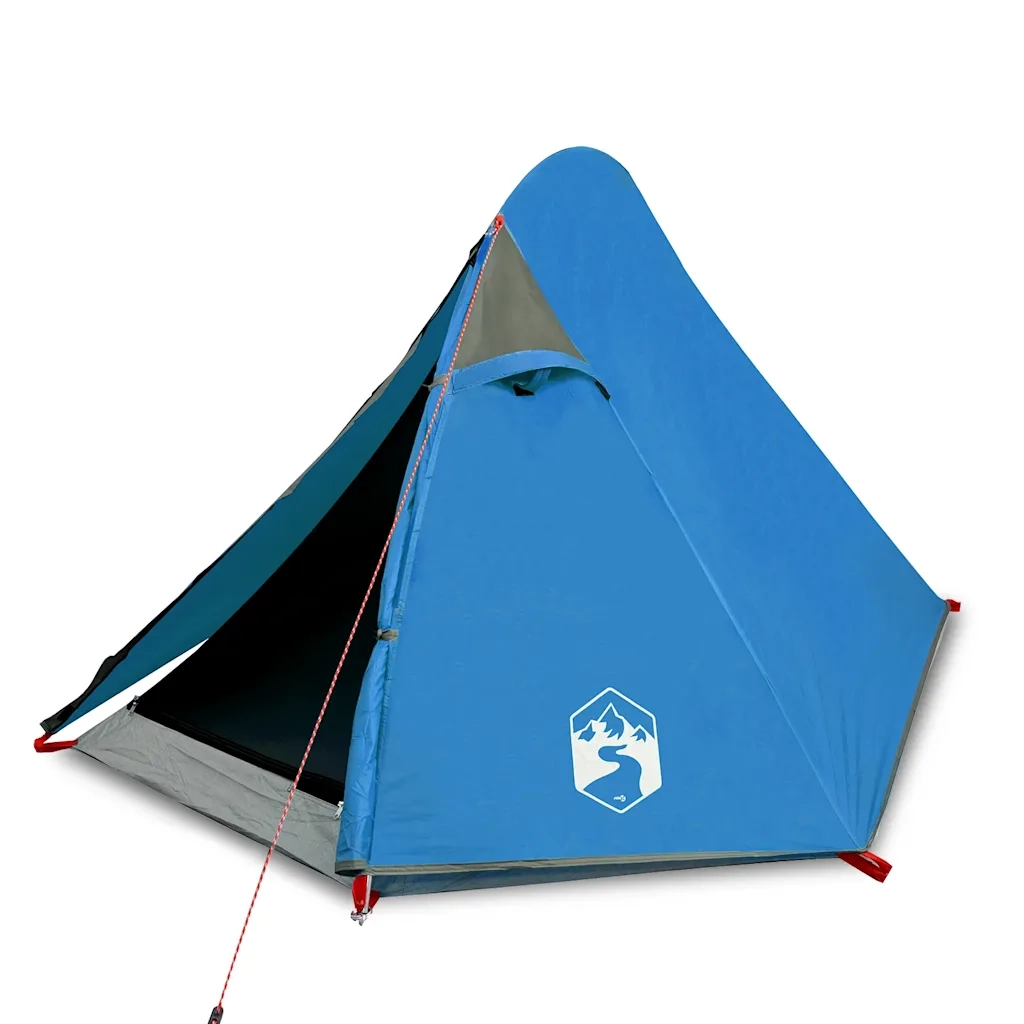 Tenda da Campeggio a Cupola per 2 Persone Blu Impermeabile 94320