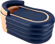 Bagno idromassaggio gonfiabile per adulti e bambini - bagno di ghiaccio - bagno gonfiabile - bagno da sedere - giallo - 140 x 84 x 74 cm