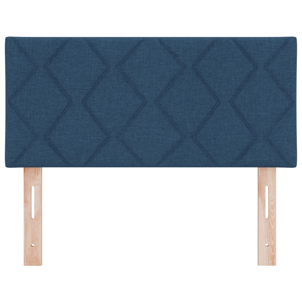 Testata LED Blu con Design a Blocchi di Diamante, 100 cm in Tessuto