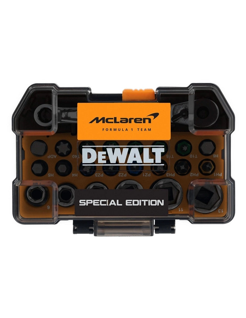 Set punte e bussole DeWALT DT70906-QZ edición McLaren (24 pezzi)