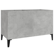 Mobile portadischi classico e multifunzionale per soggiorno/ufficio 74,5 x 38 x 48 cm legno composito grigio cemento 02_0049211