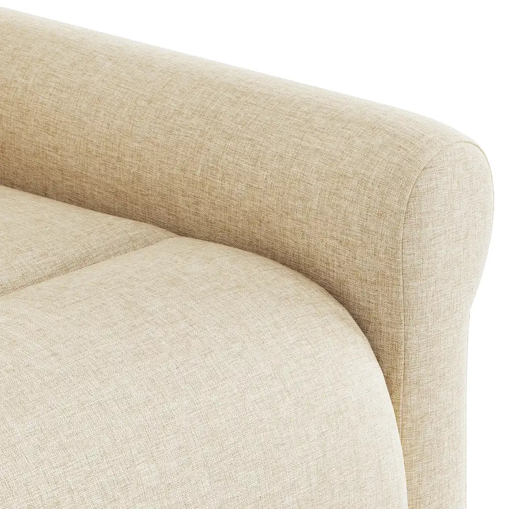 Divano Sedia-Poltrona Reclinabile in Tessuto Crema 954993
