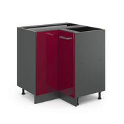 Vicco Mobile ad angolo cucina Rosso lucido 75.6 cm senza piano di lavoro