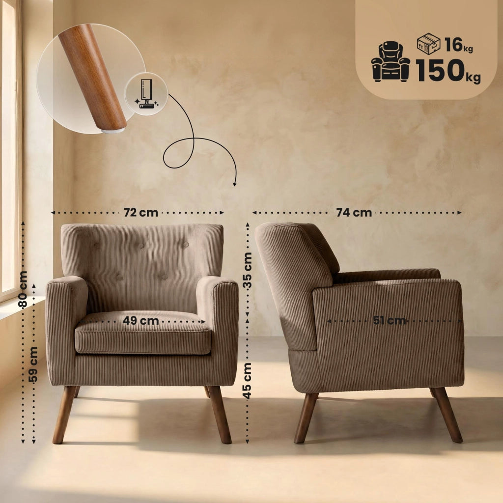 Poltroncina Kioni Cord 6