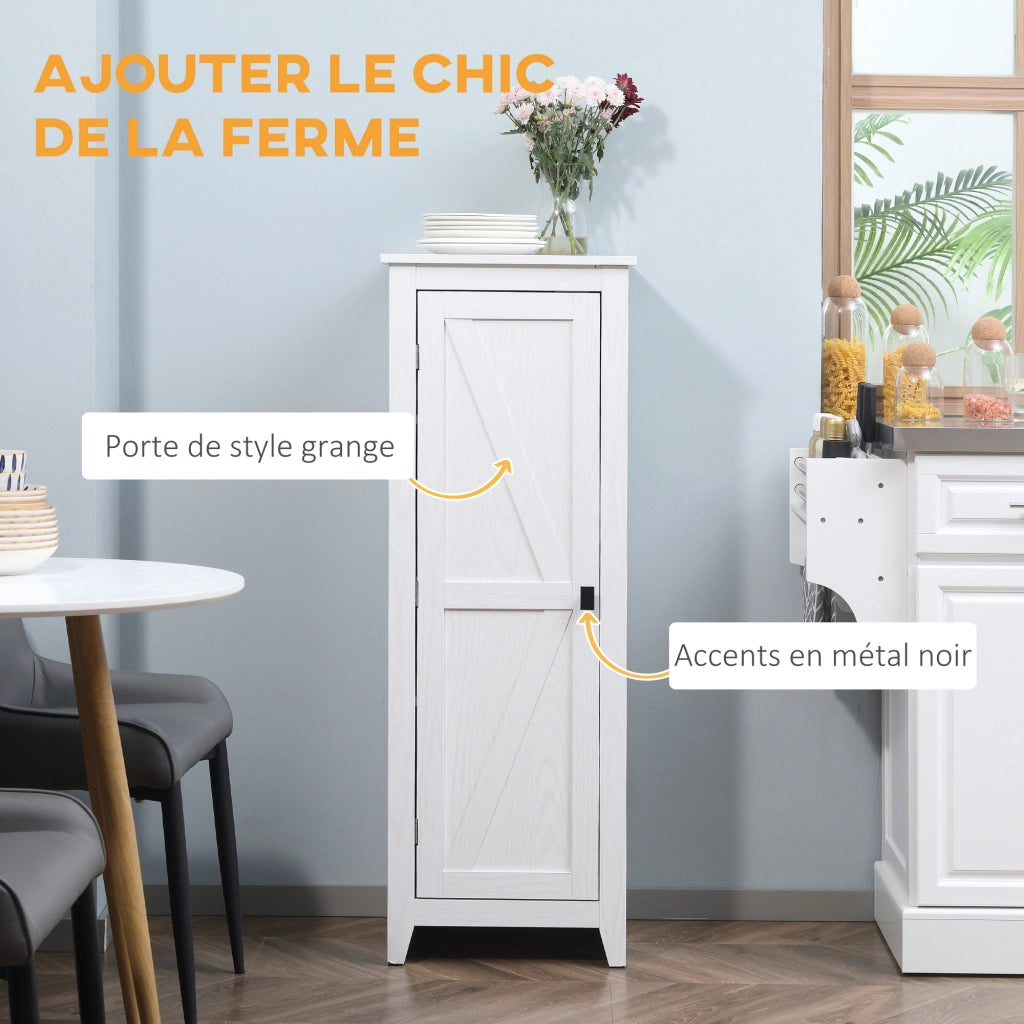 Mobile contenitore multiuso ¨C Xylo ¨C Bianco 3 ripiani regolabili 120cm