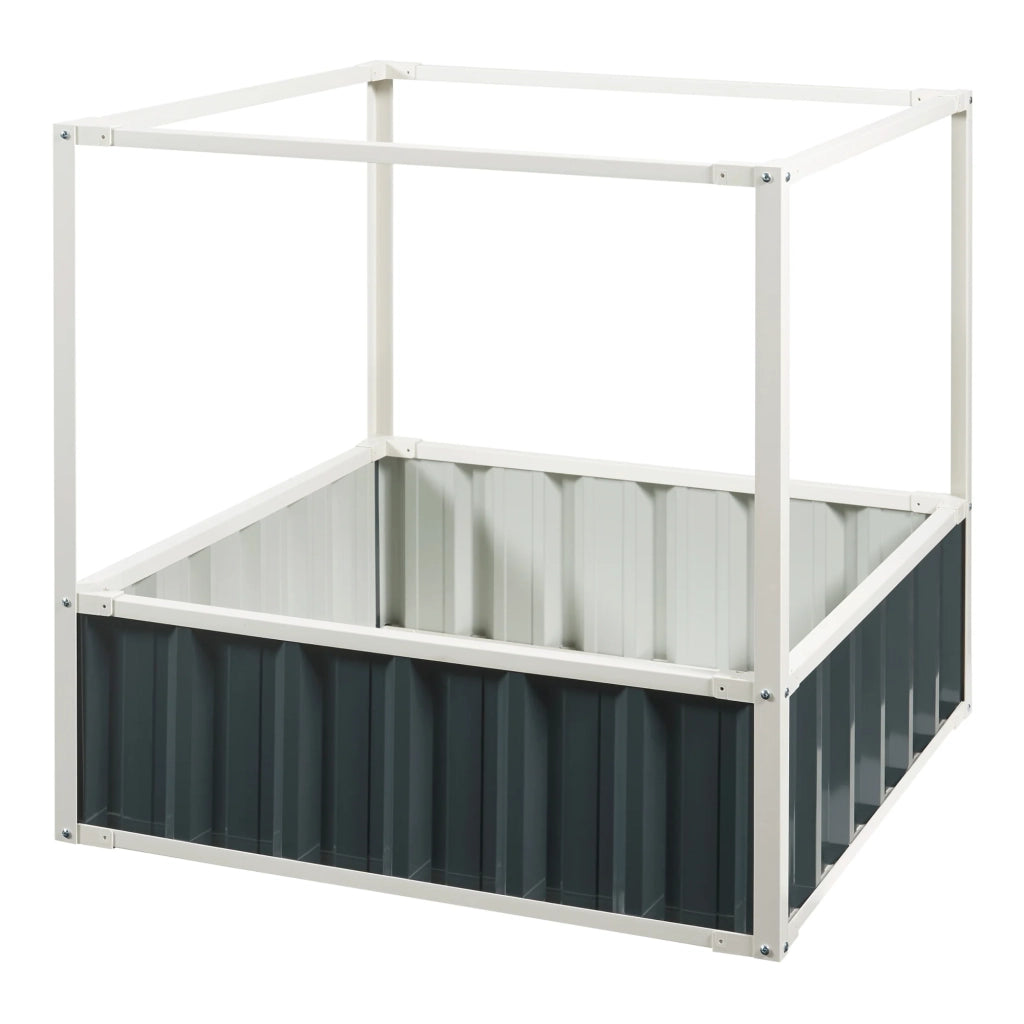 Fioriera rialzata 90 x 90 x 88 cm verde antracite 03_0009502