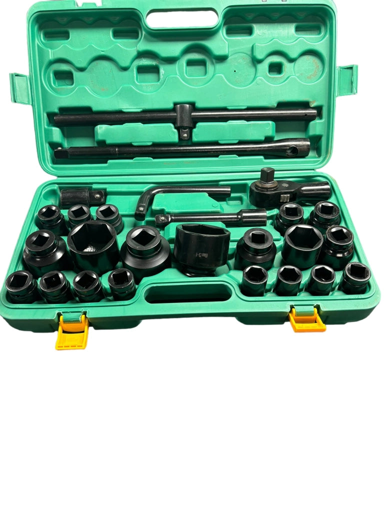CHIAVI BUSSOLA ESAGONALI 26 PZ 21-65mm 3/4 VALIGIA PLASTIC RINFORZATE CRICCHETTO