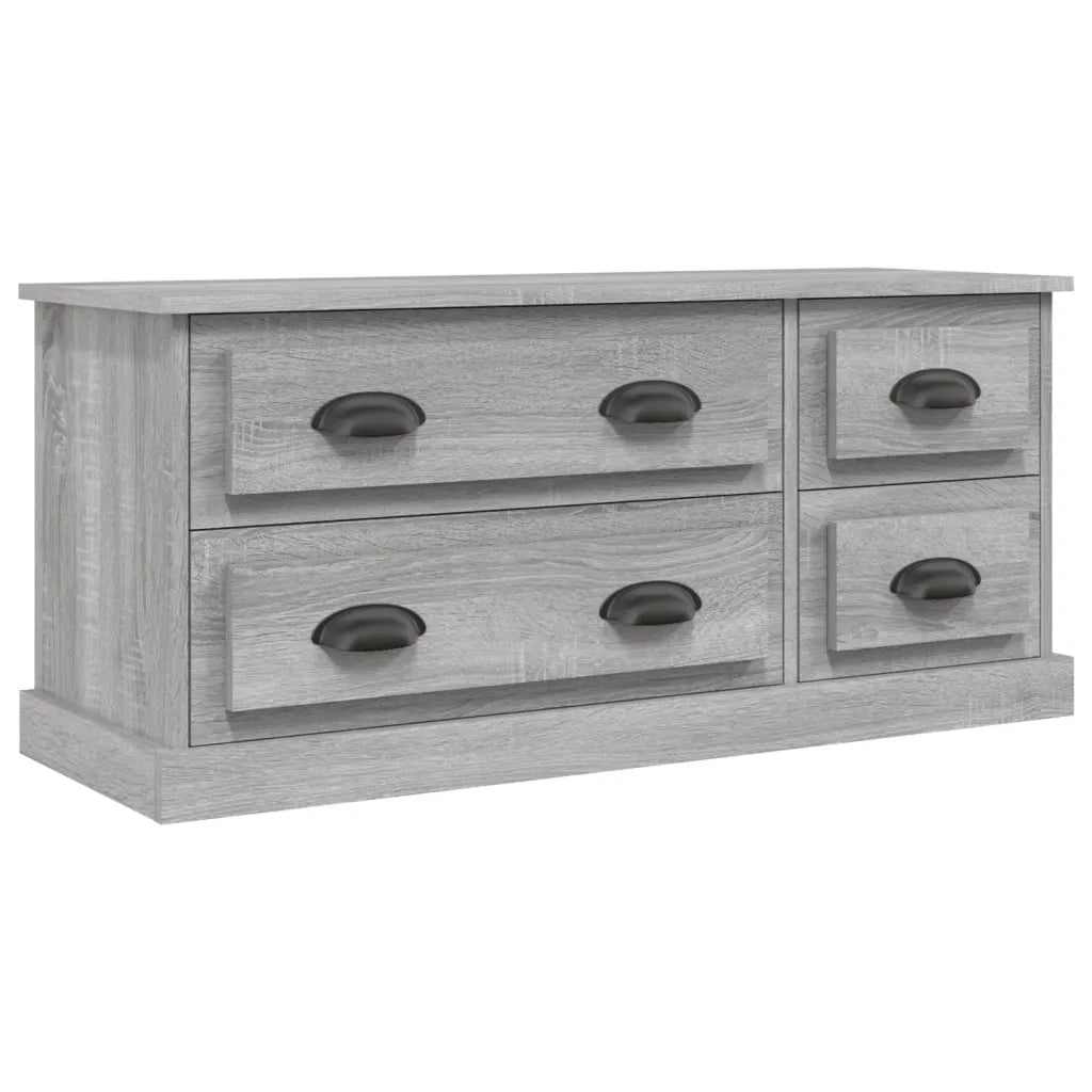 Mobile TV-Credenza TV-Console TV Grigio Sonoma 100x35,5x45 cm in Legno Multistrato 813969