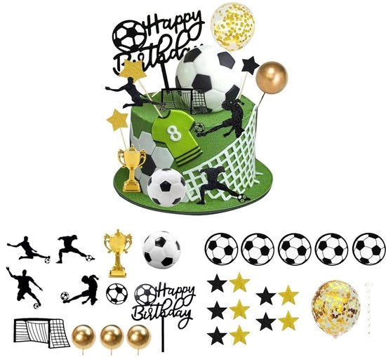 Decorazione di Tarta per Festa - Set di Decorazioni per Tarta - 29 Pezzi - Facile da Installare - Disegno Carino