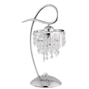 Lampada da tavolo Alfa DIANA cristallo cromata E14 40W