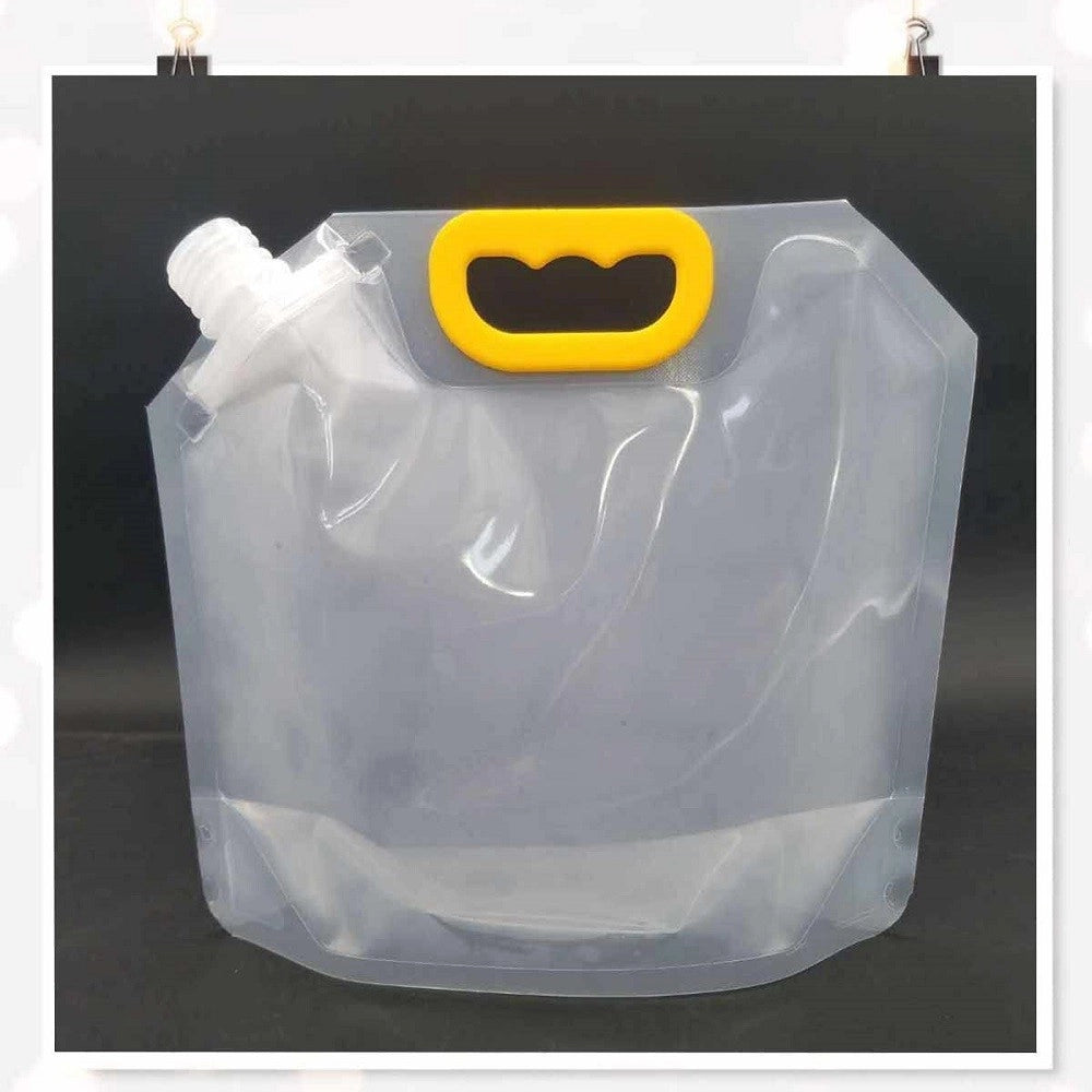 Trade Shop - Set 2 Pz Taniche Pieghevoli Portatili Acqua Potabile 5l Borsa Contenitori Viaggi -