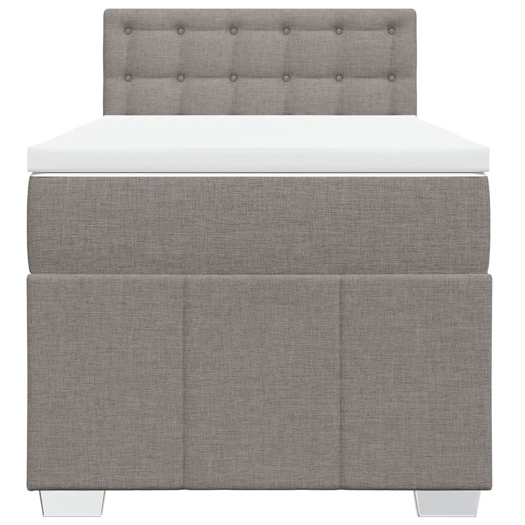 Giroletto a Molle con Materasso Tortora 80x200 cm inTessuto 3286913
