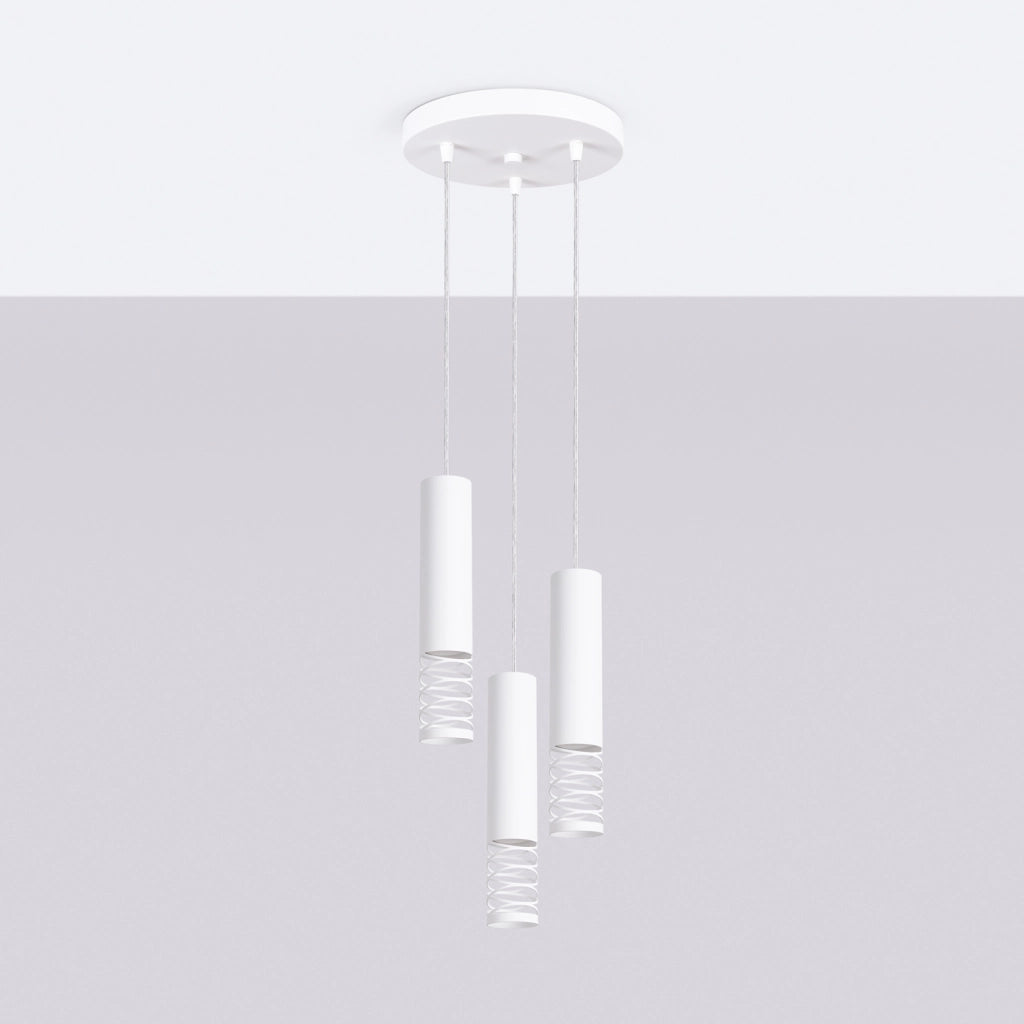 Lampada a sospensione LAMI 3P bianco