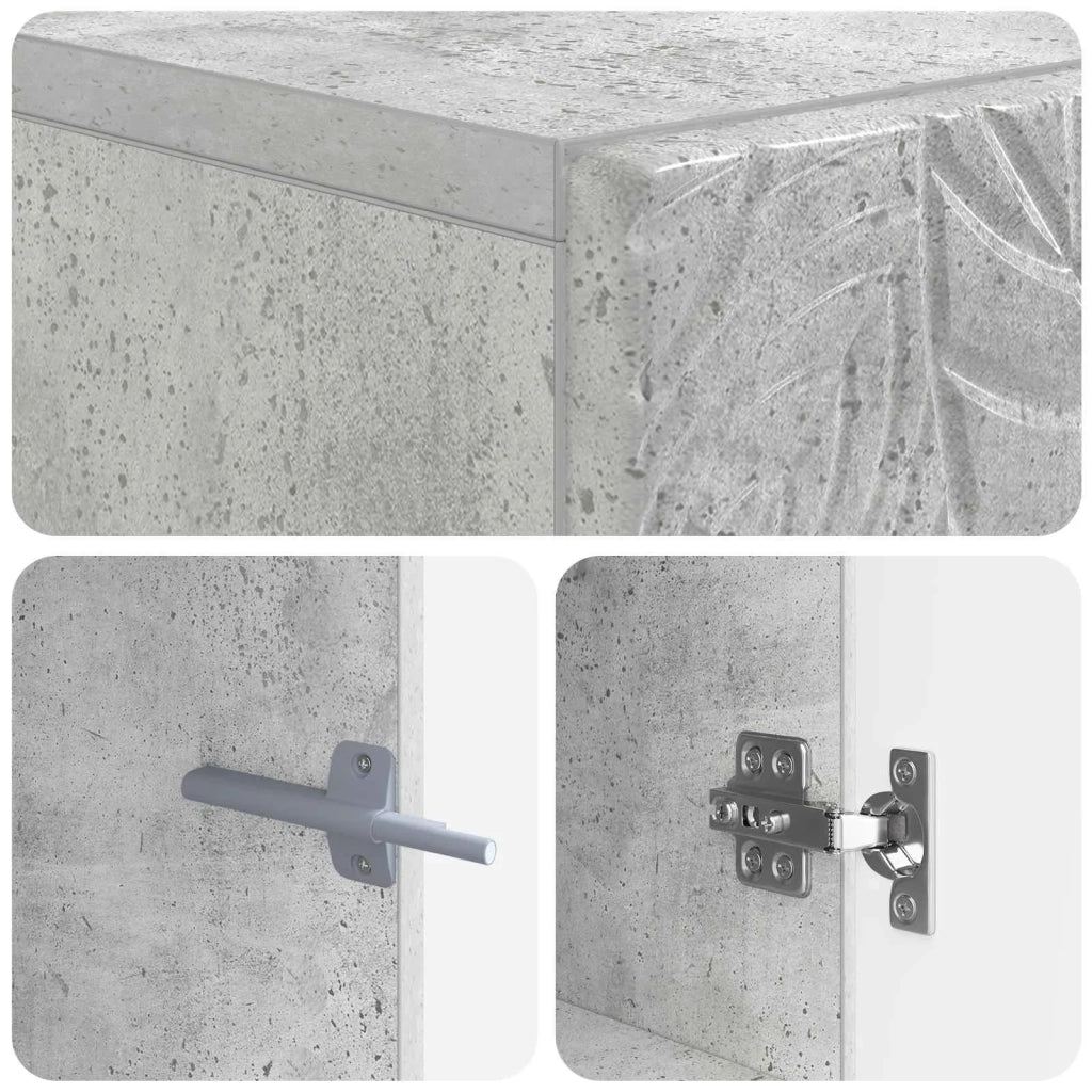 Mobile Bagno DELFT Grigio Cemento 66 x 25,5 x 190 cm 897138