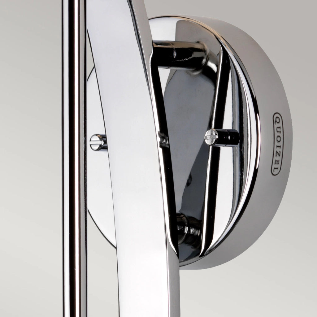 Applique bagno Taylor cromo lucido vetro opale G9 Quoizel