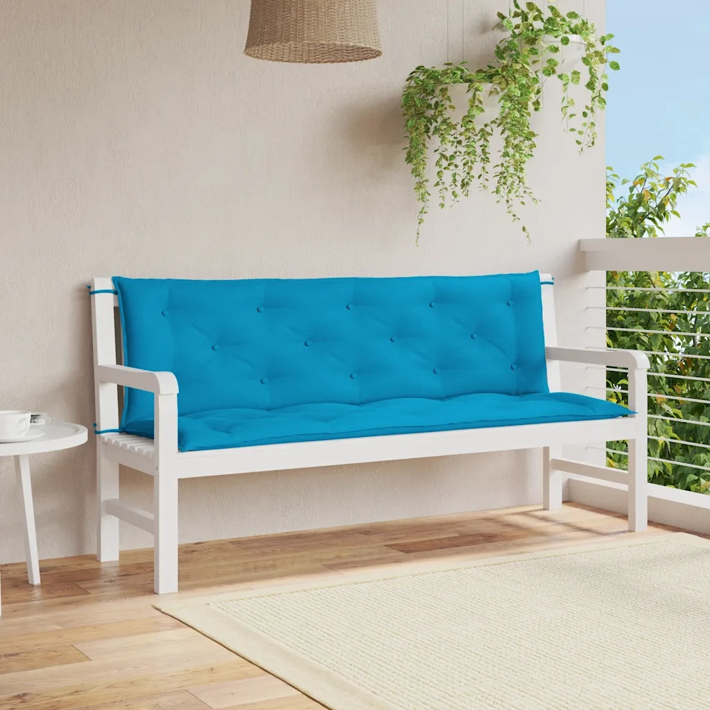 Cuscino per Panca Azzurro 150x(50+50)x7cm in Tessuto Oxford 315020