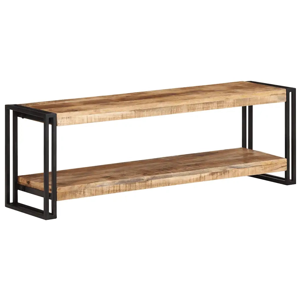 Mobile Porta TV 120x30x40 cm in Legno di Mango Grezzo 320679
