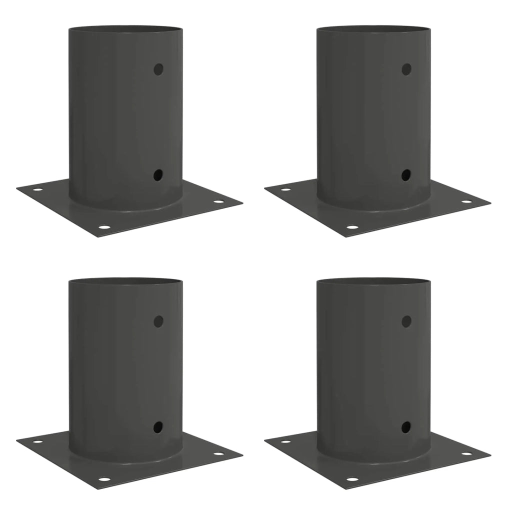 Ancora rotonda per terreno 4 pcs Antracite 15 x 15 x 15 cm 42030128