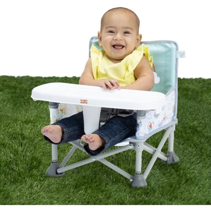 DISNEY BABY rialzo per sedia Winnie the Pooh, rialzo per sedia Pop 'n Sit, da interno, da esterno, pratico e compatto, pieghevole velocemente,