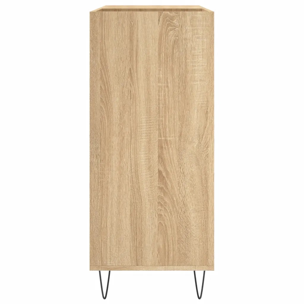 Mobile Porta Dischi Rovere Sonoma 84,5x38x89 Legno Multistrato 831775
