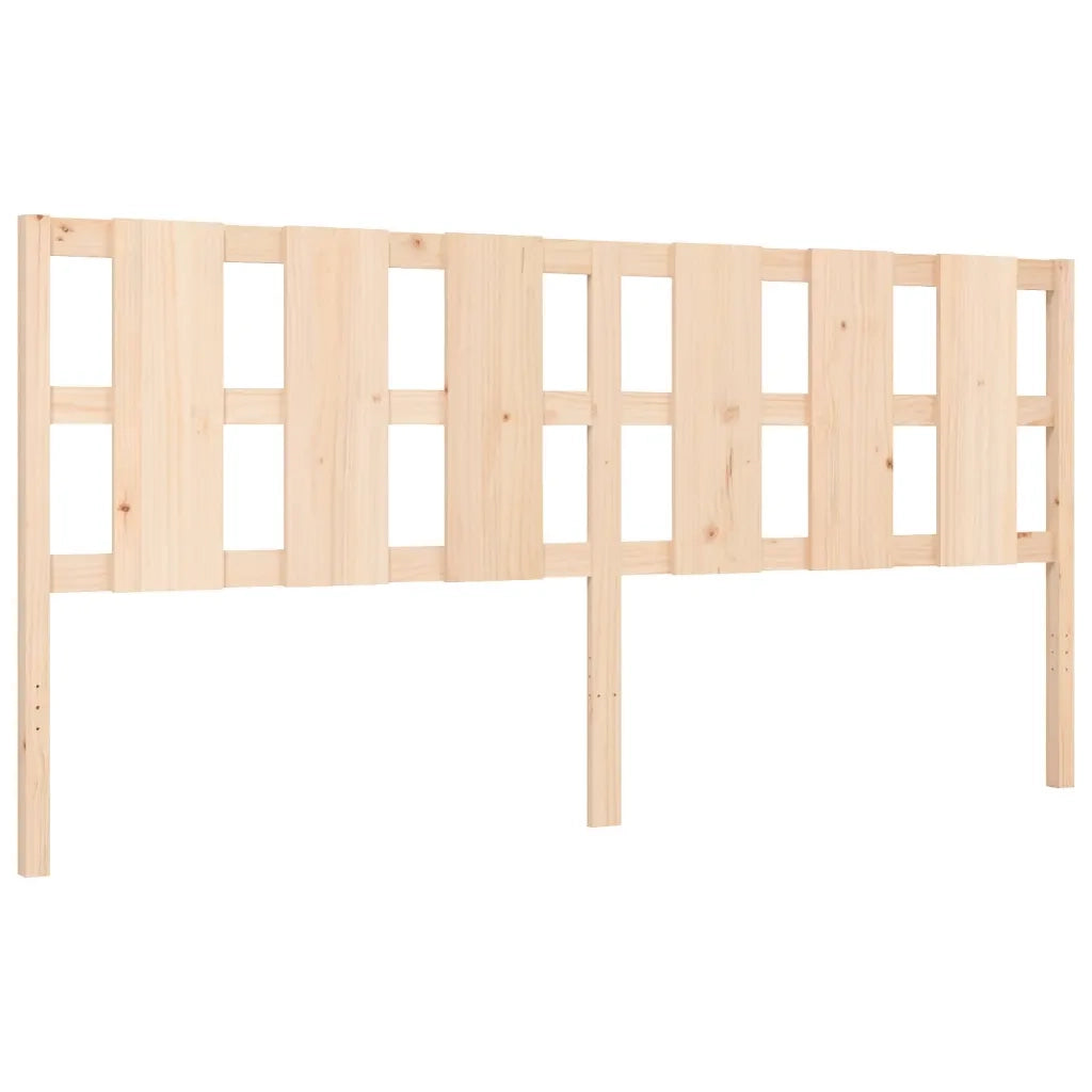 Giroletto con Testiera-Struttura Letto con testiera 200x200 cm in Legno Massello 219981