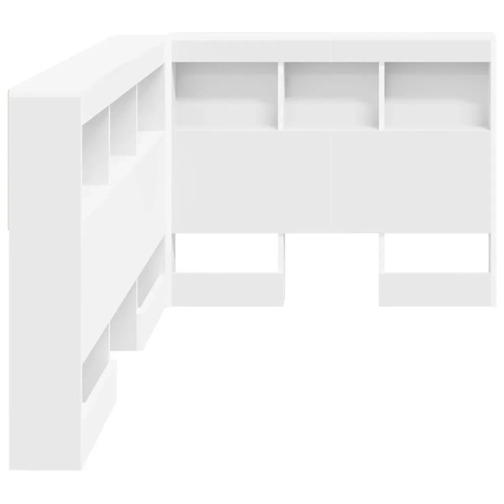 vidaXL Testata contenitore Bianco 100 cm Legno multistrato
