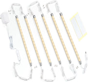 Illuminazione LED sotto la mensola - striscia di illuminazione accogliente - 6 pezzi - bianco caldo