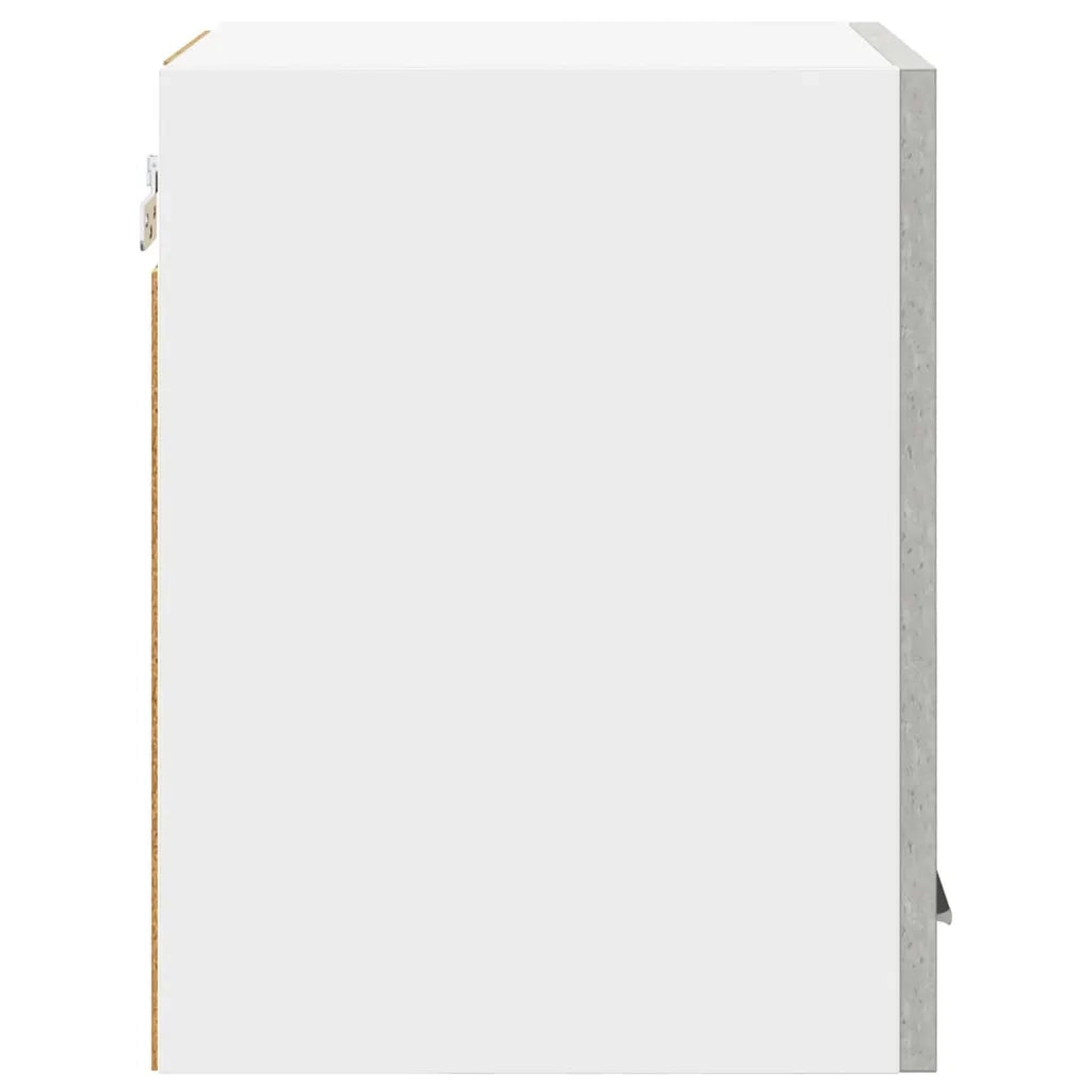 Armadio pensile Grigio Cemento e Bianco 30 x 31 x 40 cm 884120