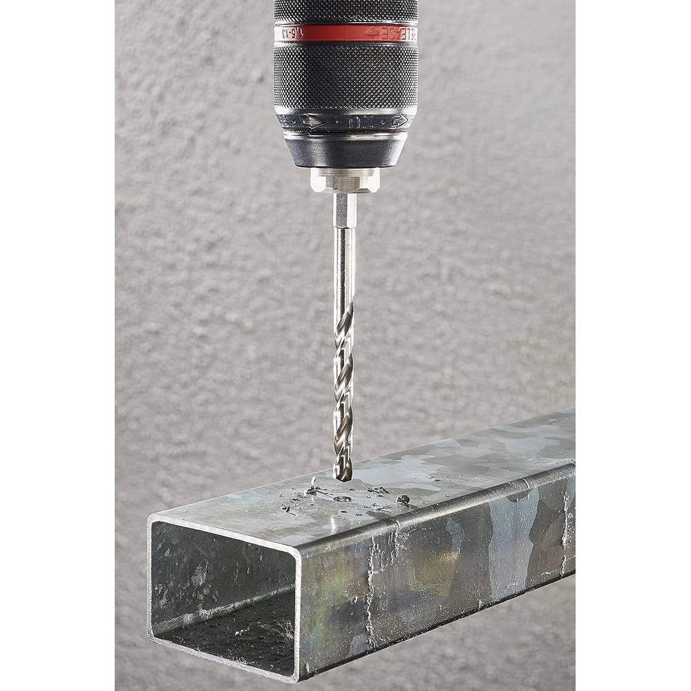 Punte Trapano per Metallo Ø 2-6 mm Attacco Esagonale Wolfcraft Set 5 pz