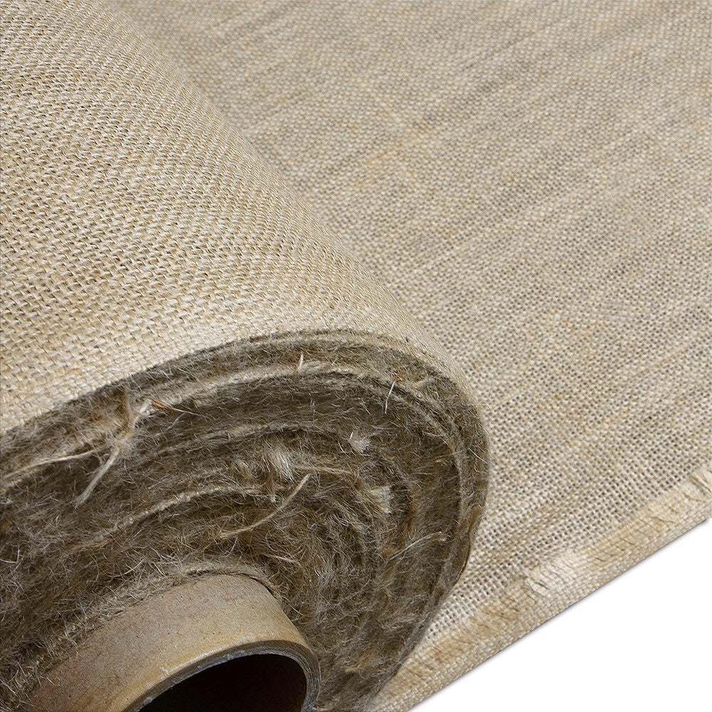 Juta Tessuto Tela Yuta 140x500 Cm Fibra Naturale 305 GR/m² Decorazioni Casa Rivestimenti Bricolage