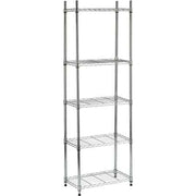 SCAFFALE IN METALLO CROMATO 5 ripiani - cm 60x35x180h