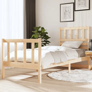 Giroletto-Struttura Letto 75x190 cm Small Single in Legno Massello 623079