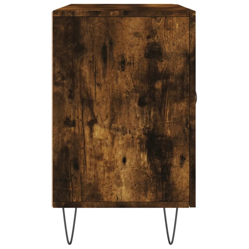 Credenza Rovere Fumo 100x36x60 cm in Legno Multistrato 828169